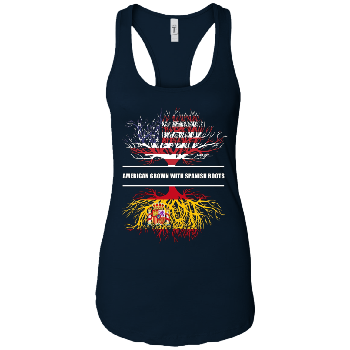 American Grown With Spanish Roots T-Shirt Spain Tee