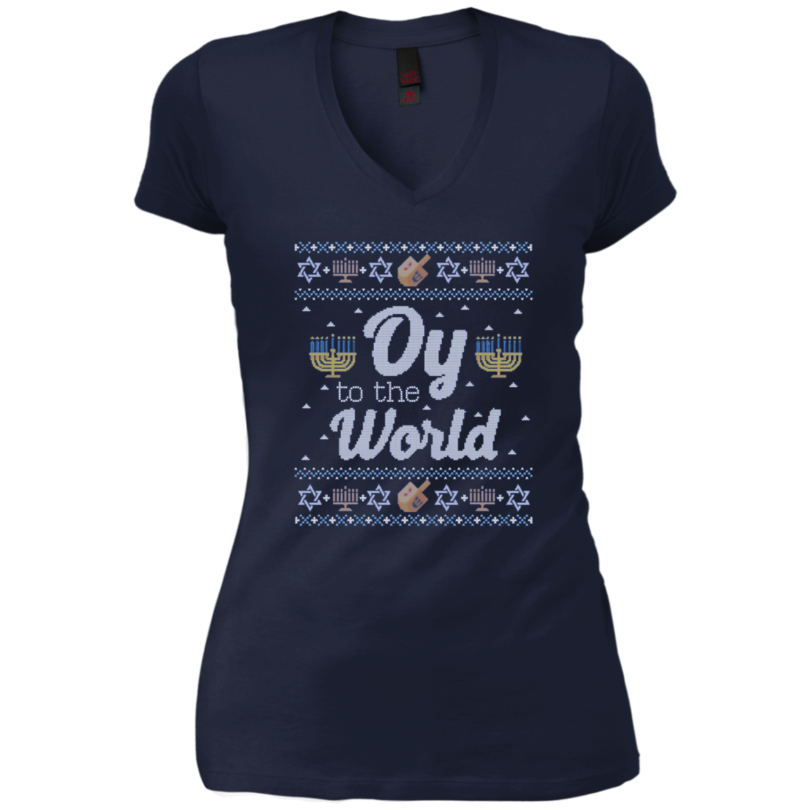 Funny Hanukkah Sweater Long Sleeve Shirt, Oy to the World