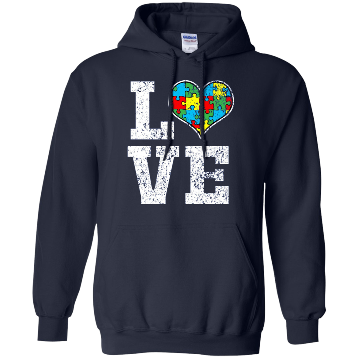 Autism Shirt Love Support Puzzle Heart Autistic Shirt