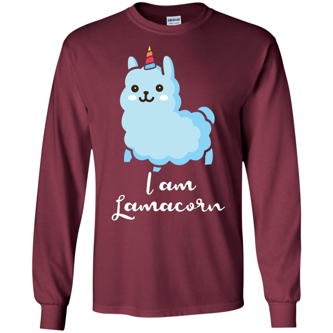 am a llamacorn Shirt Not a llama not a Unicorn Long Sleeve