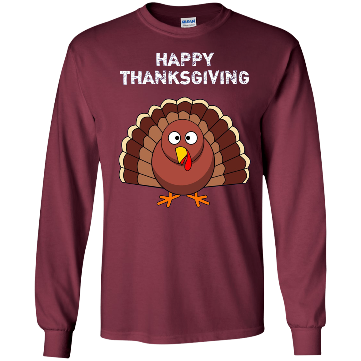 "Happy Thanksgiving" Turkey Thanksgiving Funny T-Shirt