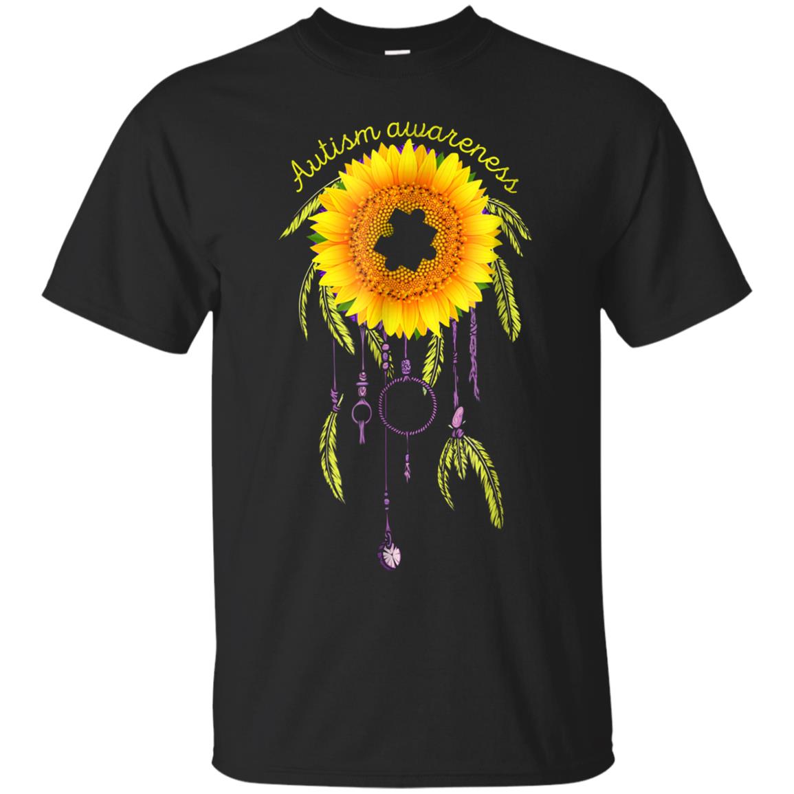 Autism Awareness Sunflower Dream Catcher T Shirt