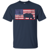 Image of American Flag Rhino Love Conservation Rhinoceros T-Shirt Fun