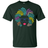 Image of Afro Girl T-Shirt: Natural Hair & Glasses, Black Women Art
