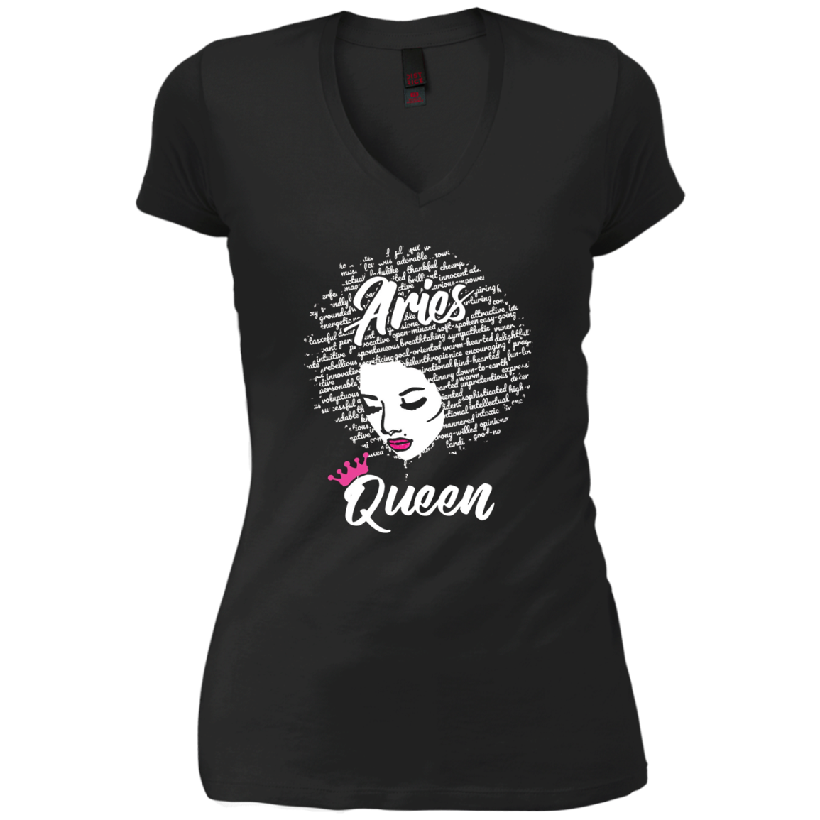 Aries Zodiac Birthday Afro Gift T-Shirt for Black Women