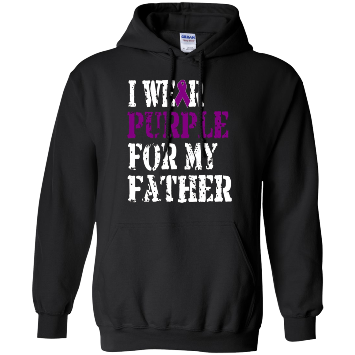 Alzheimer's Awareness T-shirt I Wear Purple For My Father