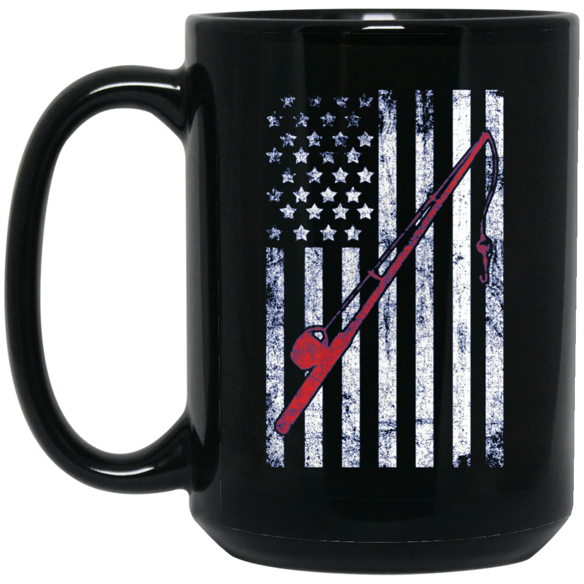 American Flag Patriotic Fishing T shirt