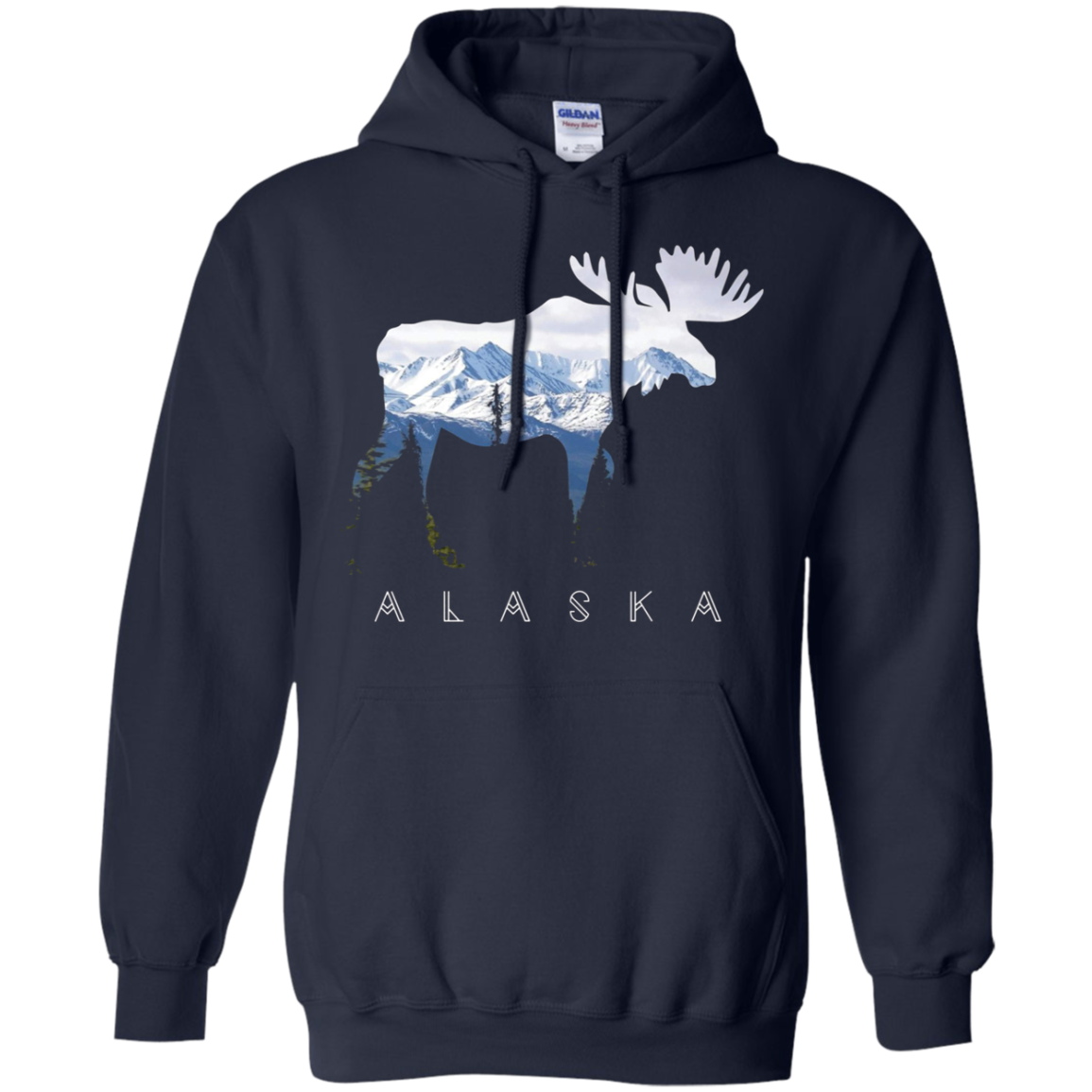 Alaska Day Moose Snowy Mountain Shirt