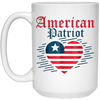 Image of American Patriot Freedom Liberty Heart T Shirt Memorial Gift