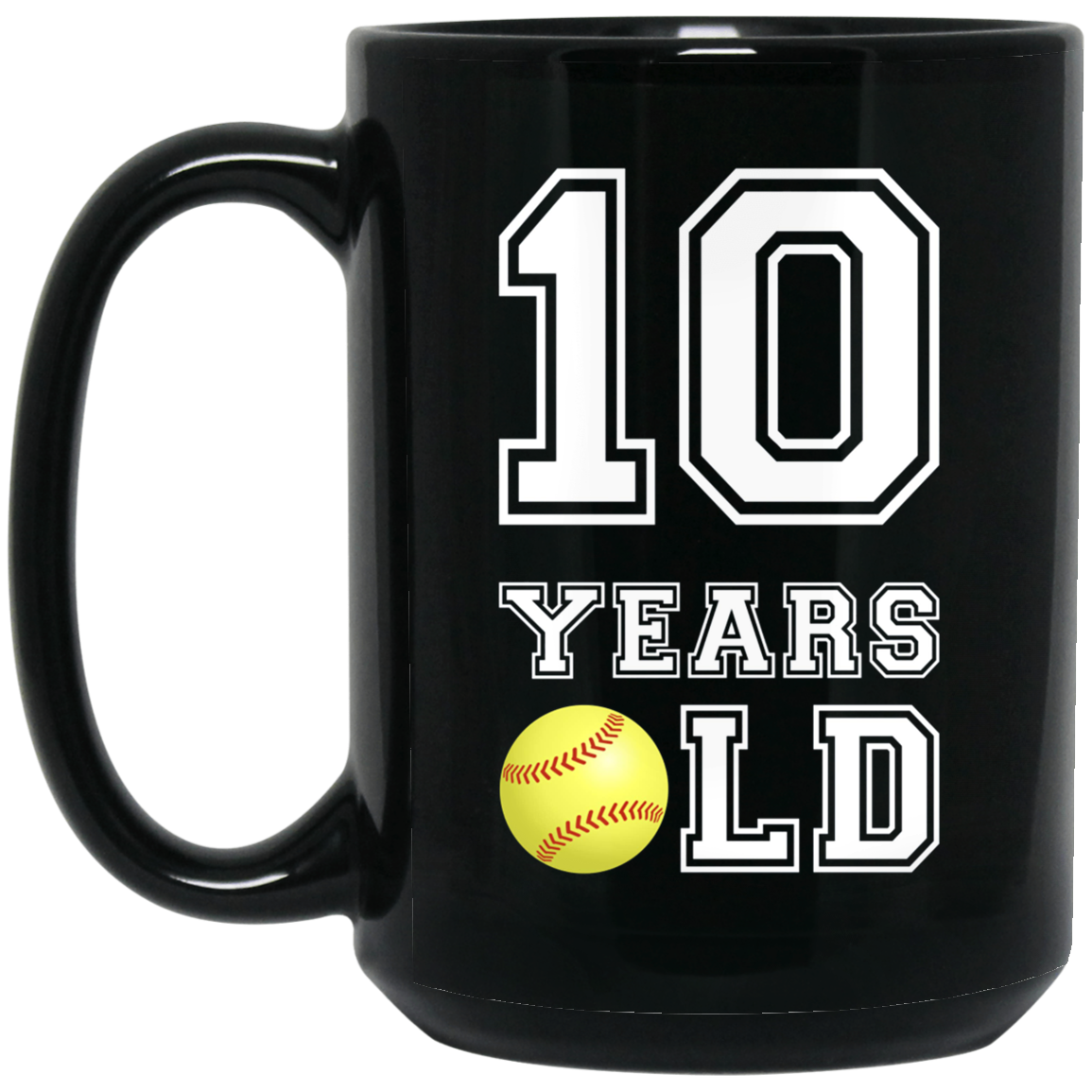 10 Years Old Softball Birthday Shirt Boy 10th Birthday Tee