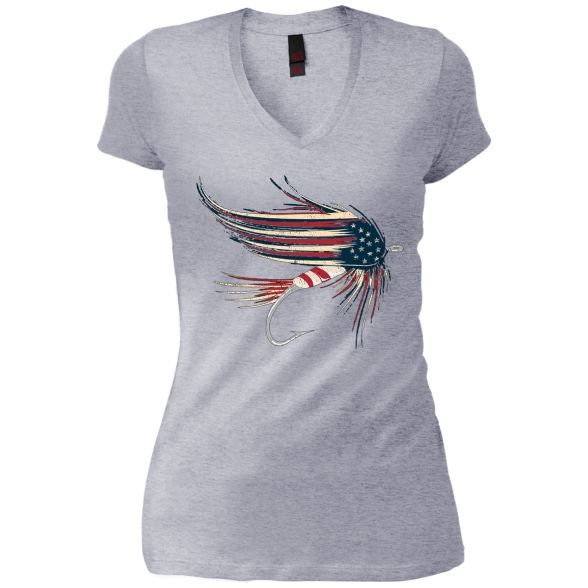 American Flag Salmon Fly T-Shirt