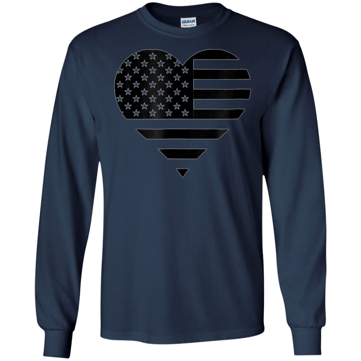 America Flag Heart shirt - Patriotic 4th of July Tshirt