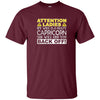 Image of Attention Ladies My Wife Is A Crazy Capricorn Funny T-Shirt