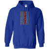 Image of American Flag T-Shirt Red Line Veteran w Dog Tag Long Sleeve