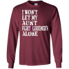 Image of Alzheimer's Awareness T Shirt For Aunts Purple Ribbon Tee