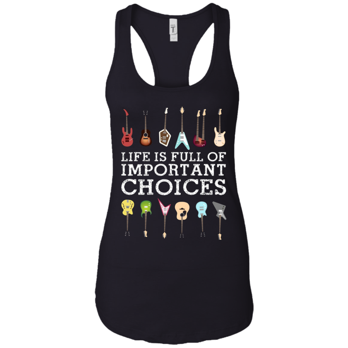 "Important Choices" Electric Guitar Nerd Musician T-shirt