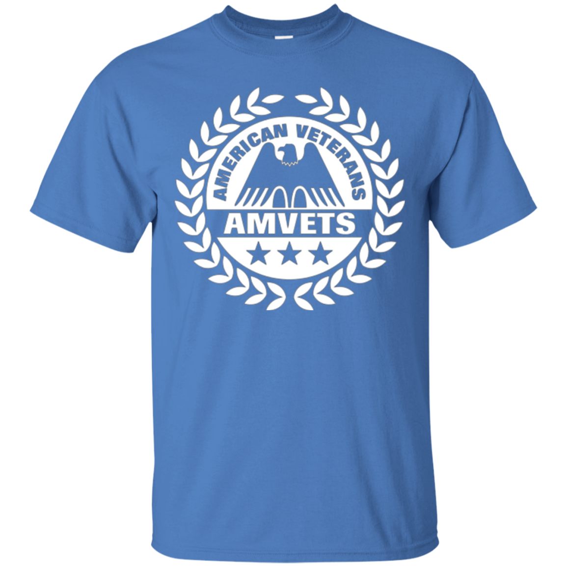 American Veterans AMVETS T-Shirt. Veterans Day Patriotic Tee