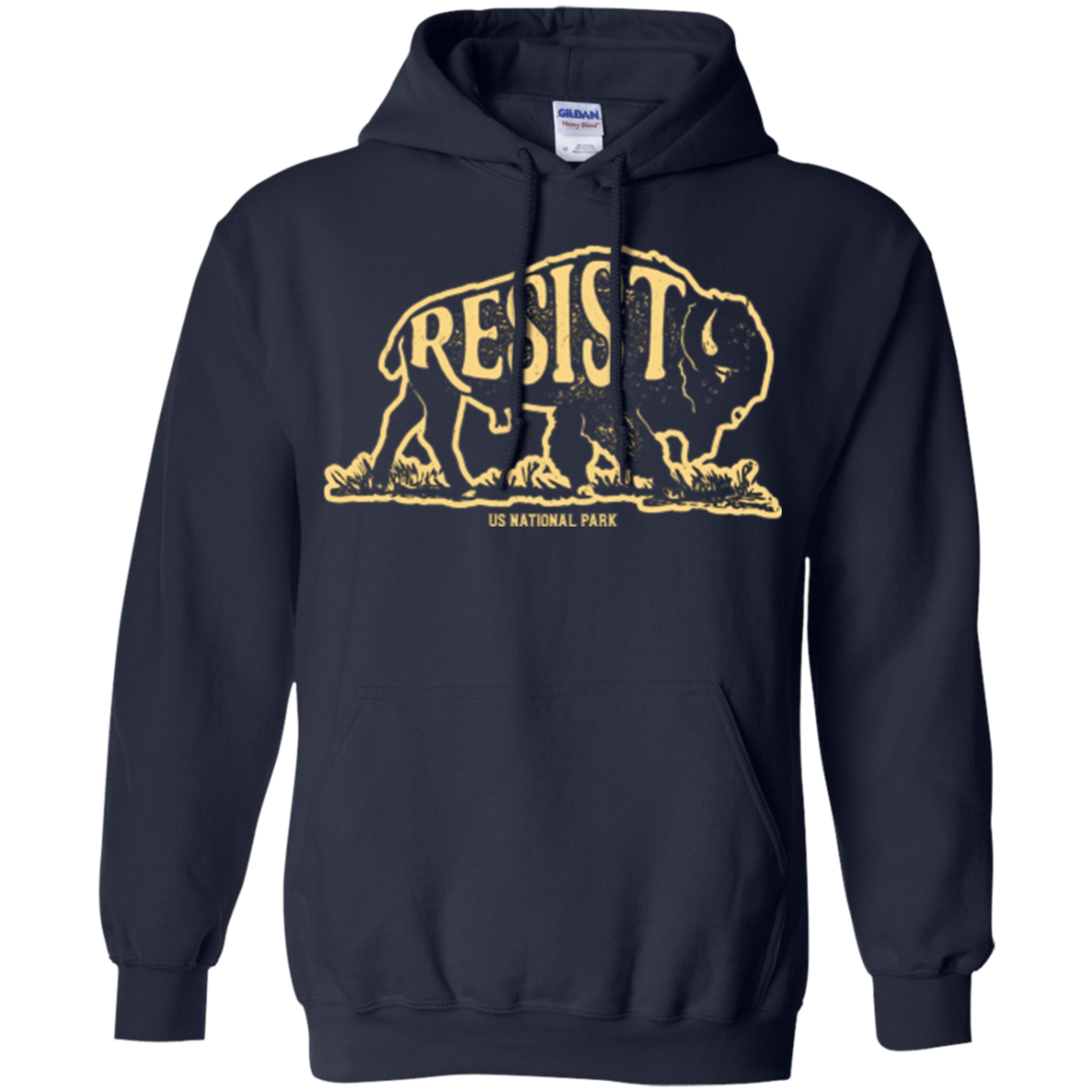 ALT US National Park Resist Service T shirt Bison Vintage