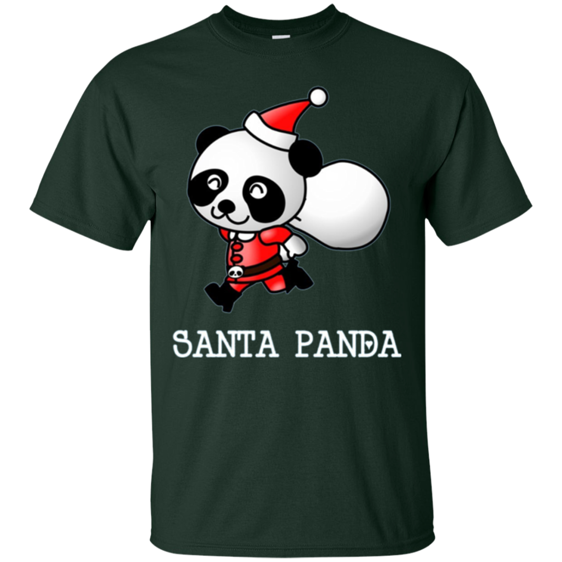 Santa Panda Cute Panda Bear Christmas T-Shirt