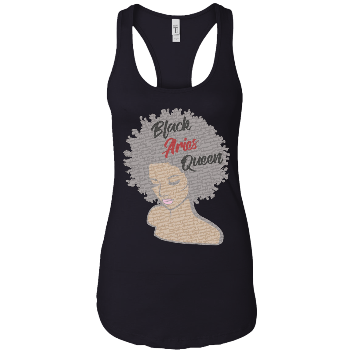 Aries Zodiac Birthday Afro Gift T-Shirt for Black Women