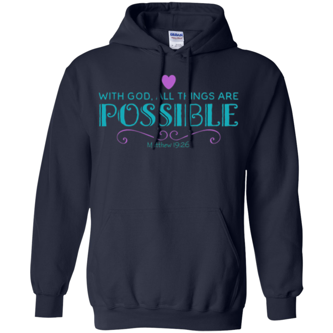 With God All Things Are Possible Bible Verse T-shirt