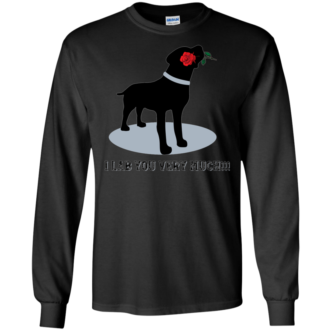 'I Lab You Very Much' Valentine's Day Black Labrador Shirt