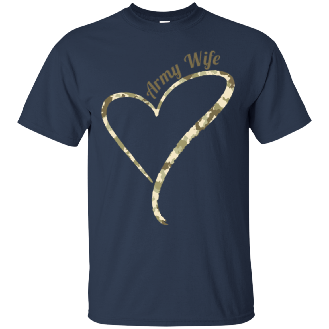 Army Wife T-Shirt- Army Wife Camouflage Shirt