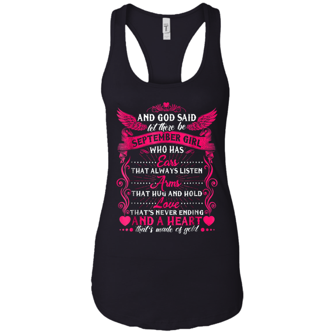 And God Said Let There Be September Girl T-shirt