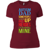 Image of Autism Dad People Look Up Their Heroes Raising Mine T-Shirt