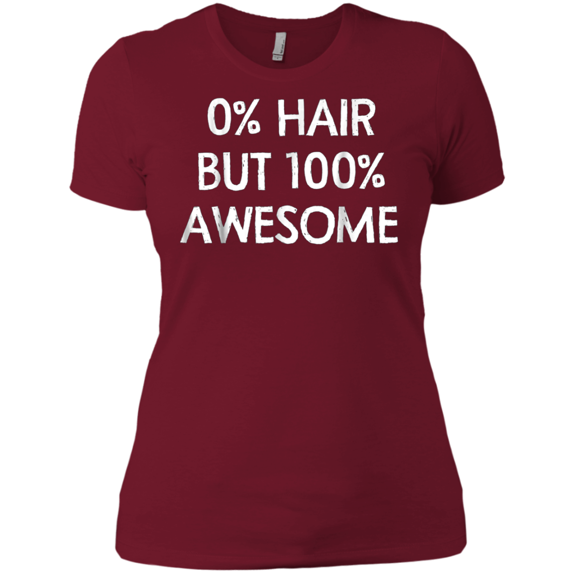 0% Hair But 100% Awesome Shirt Alopecia spot baldness Shirt