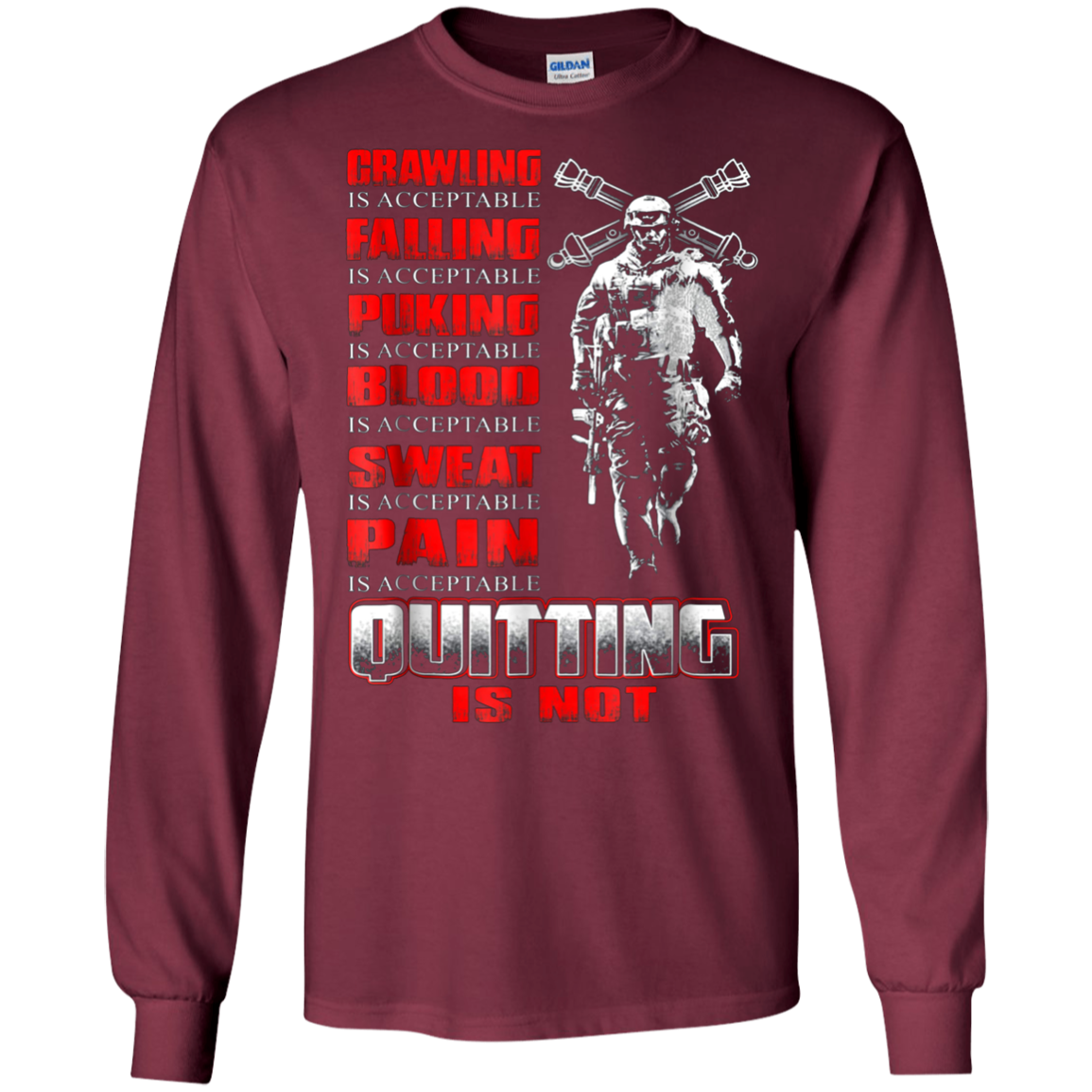 Artilleryman T-shirt , Quitting Is Not