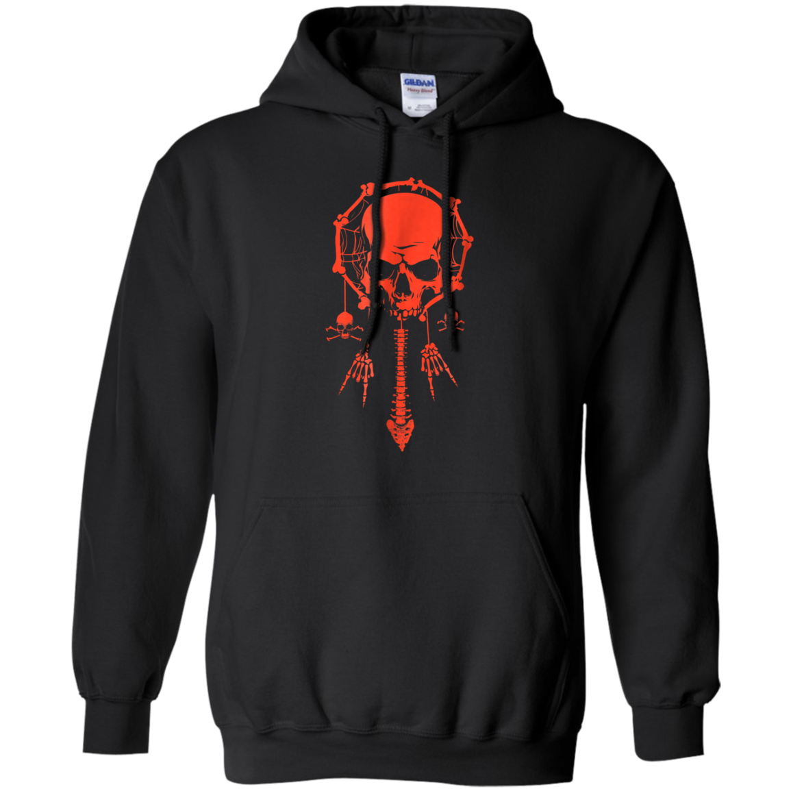 Funny Halloween T-Shirt Skull Dream Catcher Bone Rock Hand