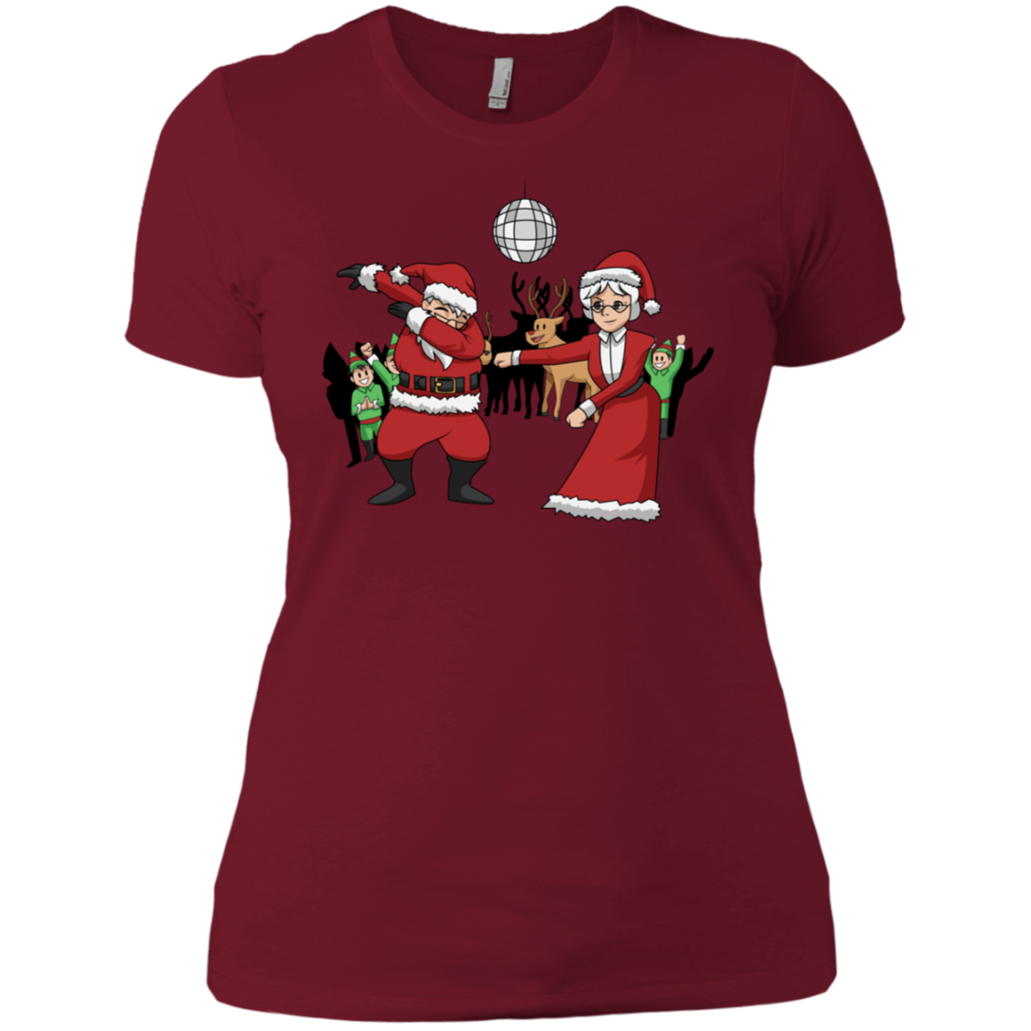 Santa Dabbing Tshirt Mrs. Claus Flossing Shirt