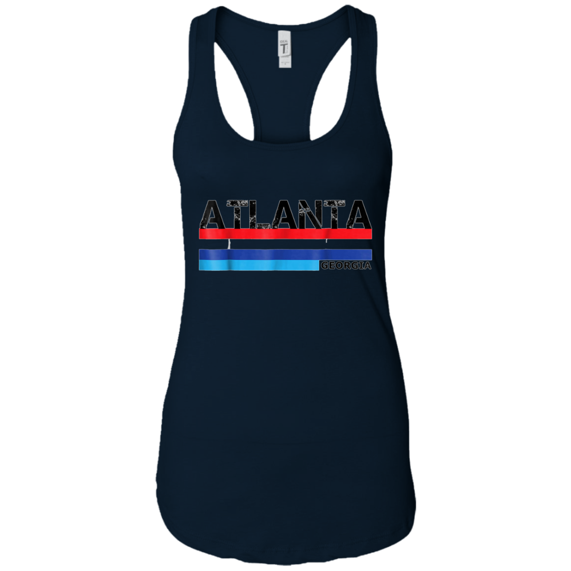 Atlanta, Georgia 1980s Vintage Style USA Colours T Shirt