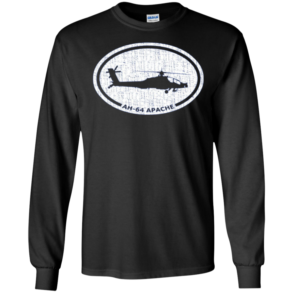 AH-64 Apache Attack Helicopter Long Sleeve T-Shirt