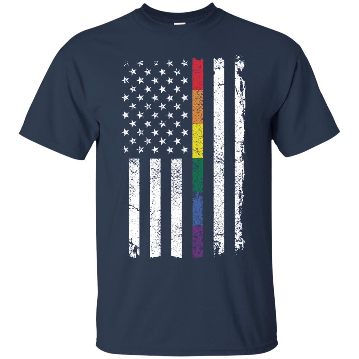 American LGBT Pride LGBTQ Supporter Long Sleeve Tshirt