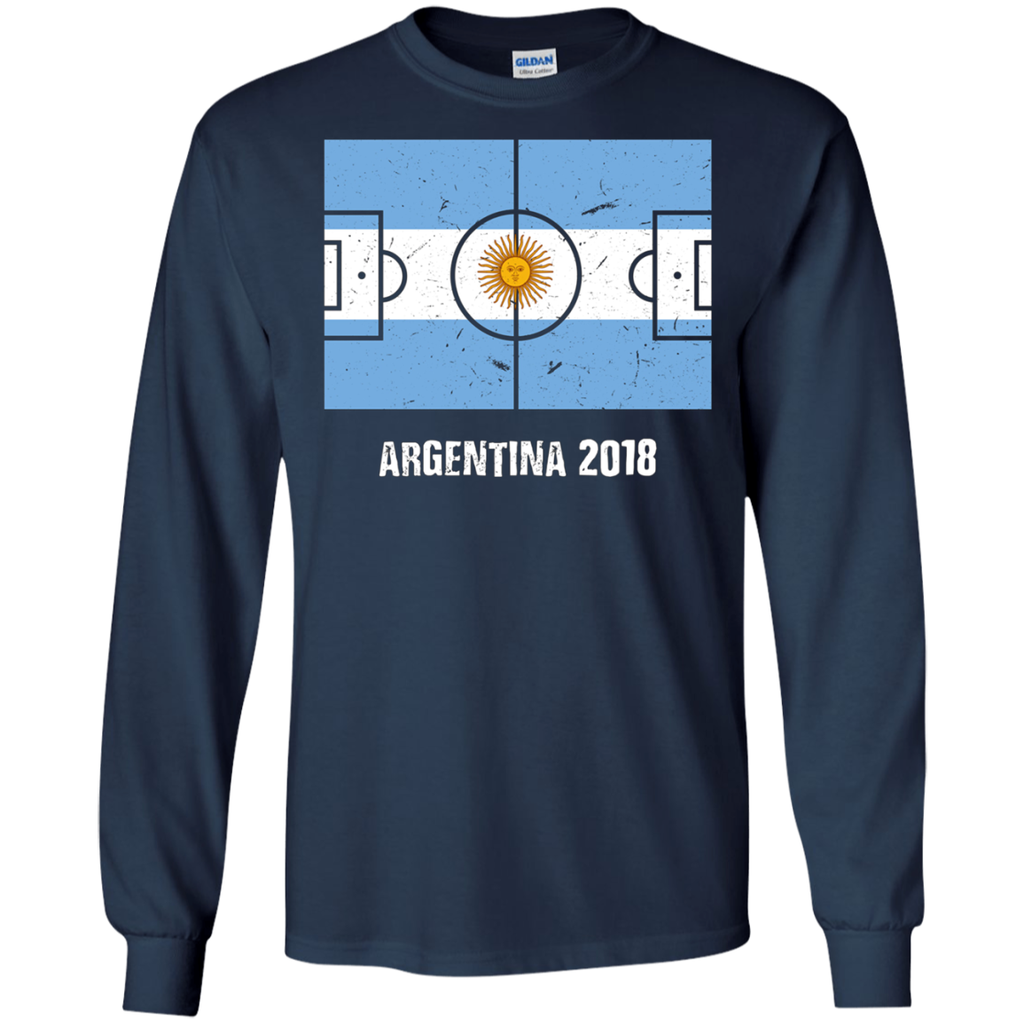 Argentina Team 2018 Tshirt Flag Field