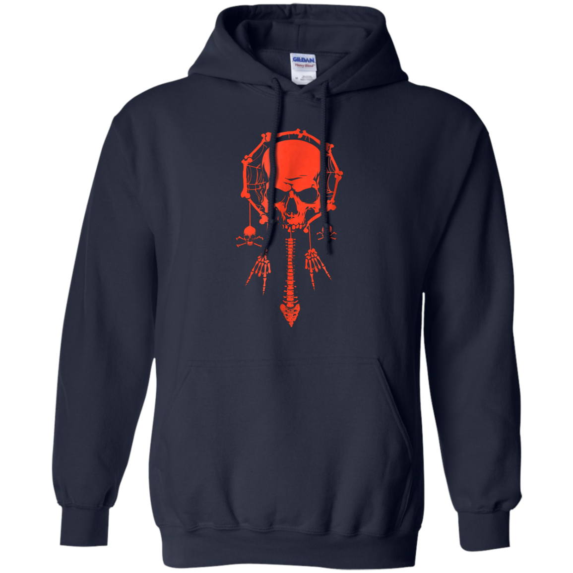 Funny Halloween T-Shirt Skull Dream Catcher Bone Rock Hand