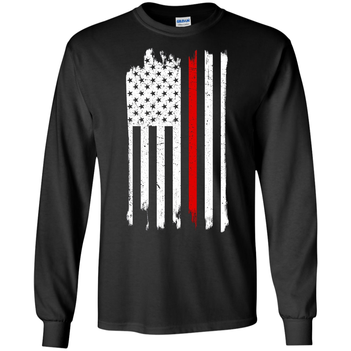 American Flag Red Line USA Patriot July 4th Sleeves Shirt