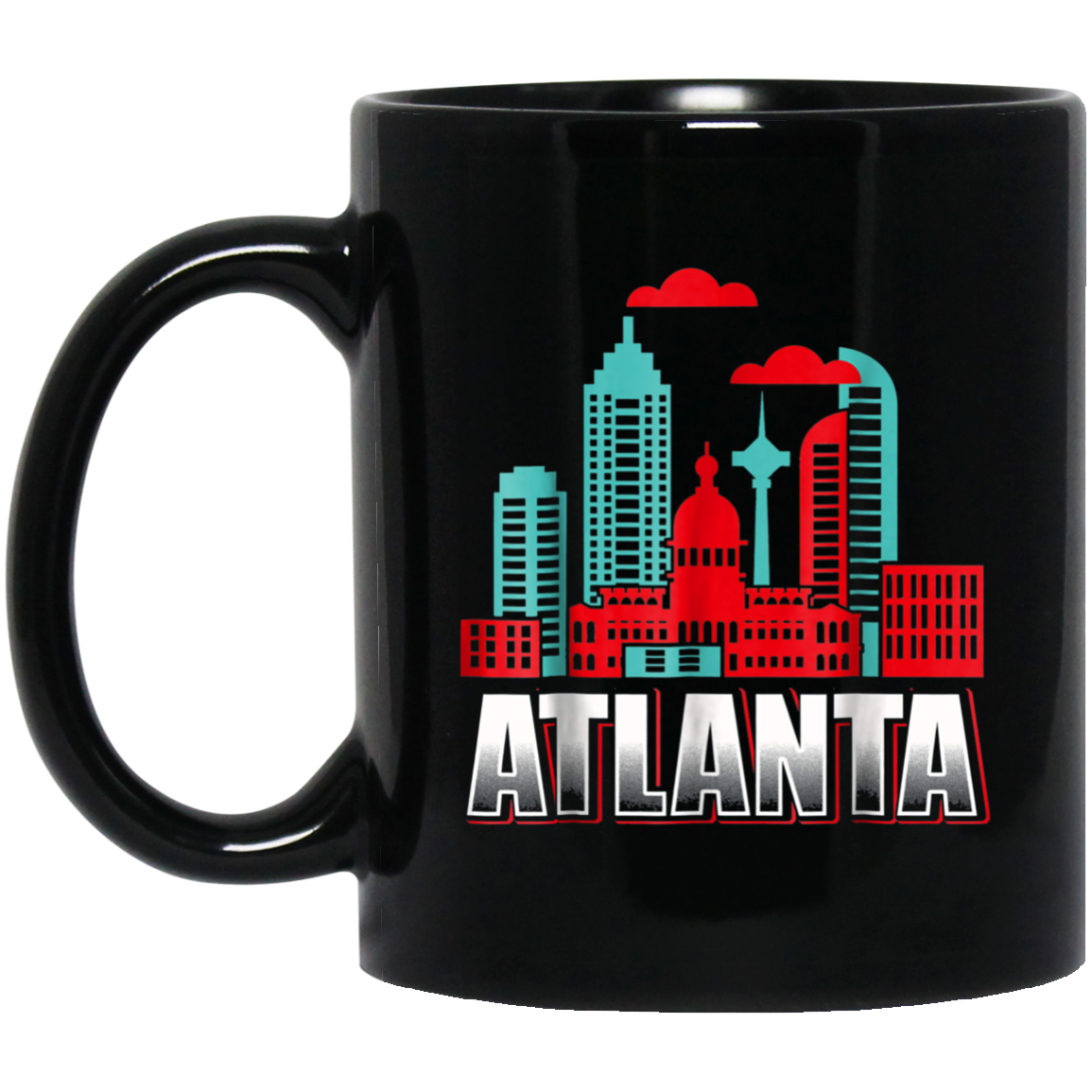Atlanta T Shirt Funny Atlanta Georgia Skyline Souvenir Tee