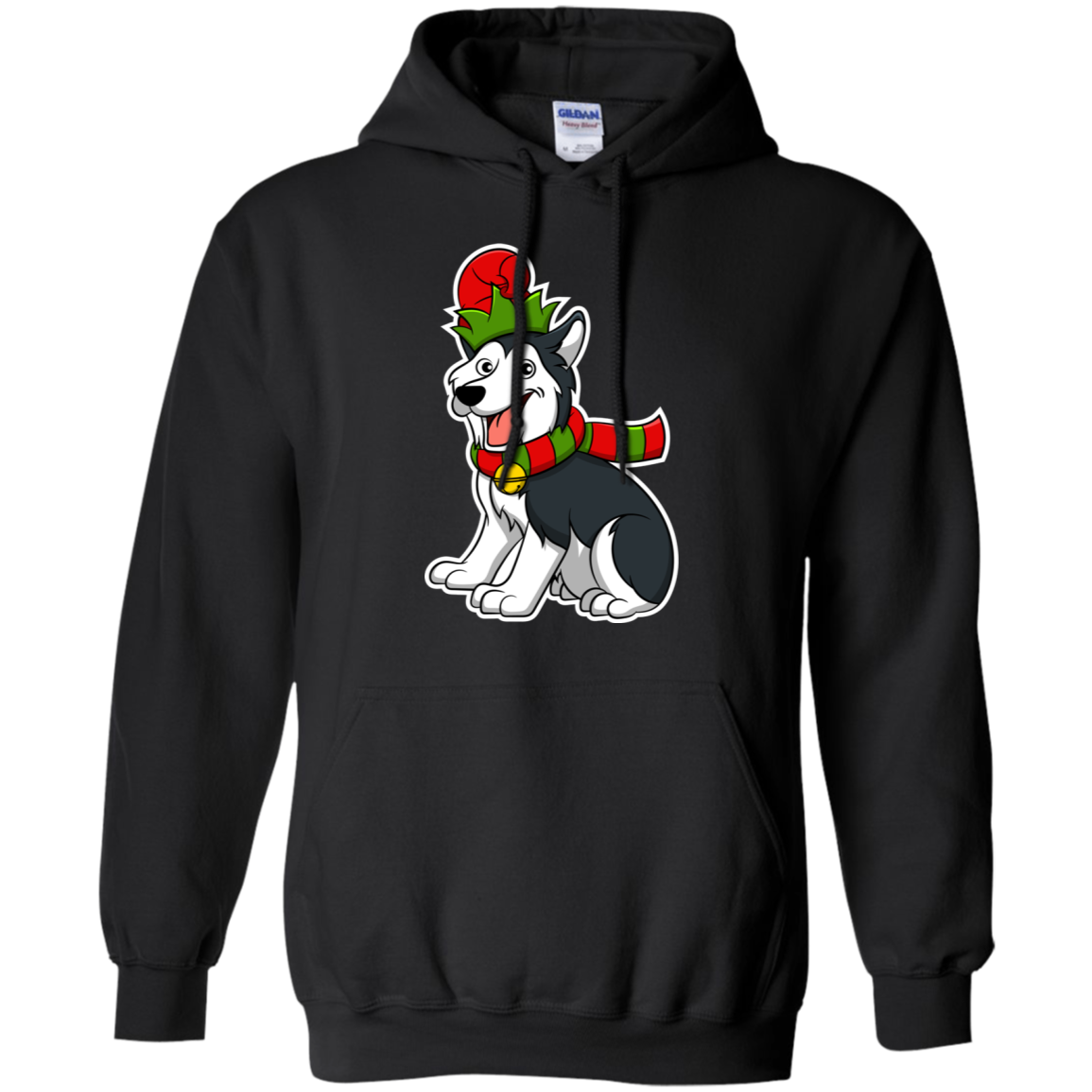 Christmas Siberian Husky Dog T-Shirt, Puppy Xmas Gift