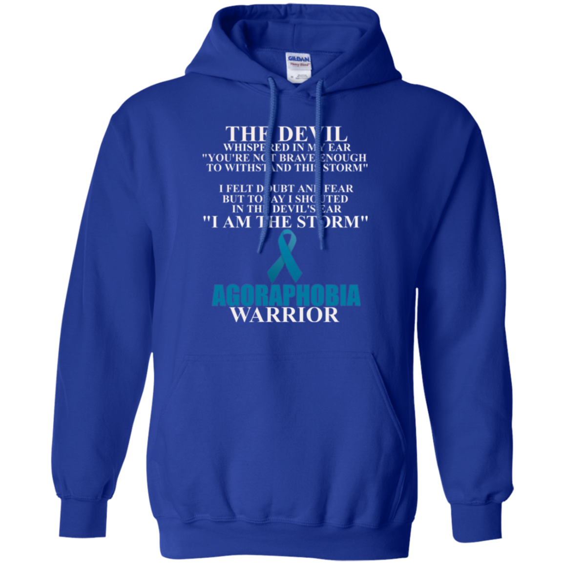 Agoraphobia Warrior Awareness Ribbon Faith T-Shirt