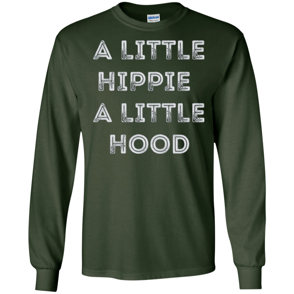 A Little Hippie A Little Hood Distressed T-Shirt