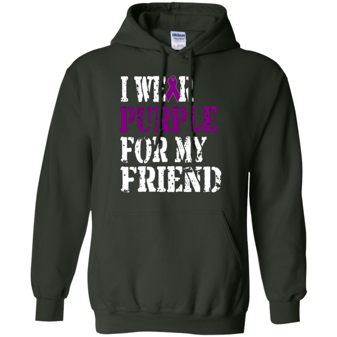 Alzheimer's Awareness T-shirt I Wear Purple For My Friend