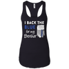 Image of "I Back The Blue For My Brother" Thin Blue Line Flag T Shirt