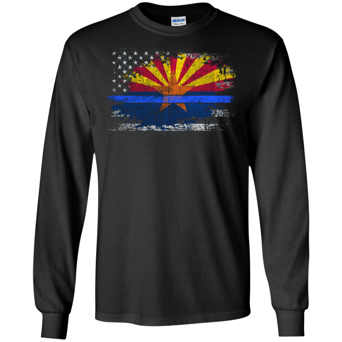 Arizona Thin Blue Line Flag T-Shirt