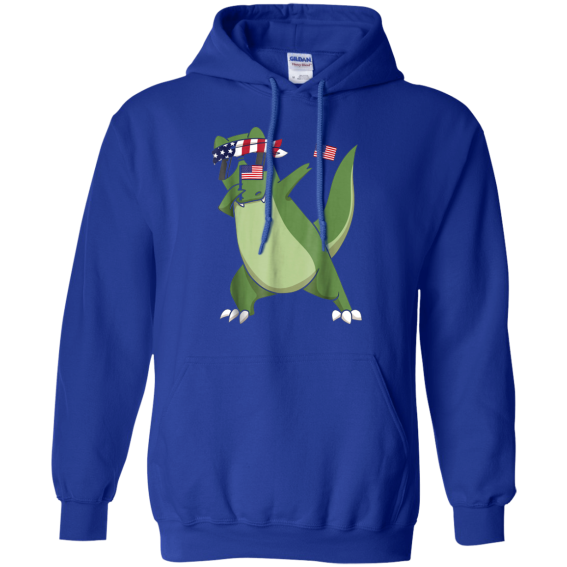 American Pride T-Rex Dinosaur USA Dabbing Funny T Shirt