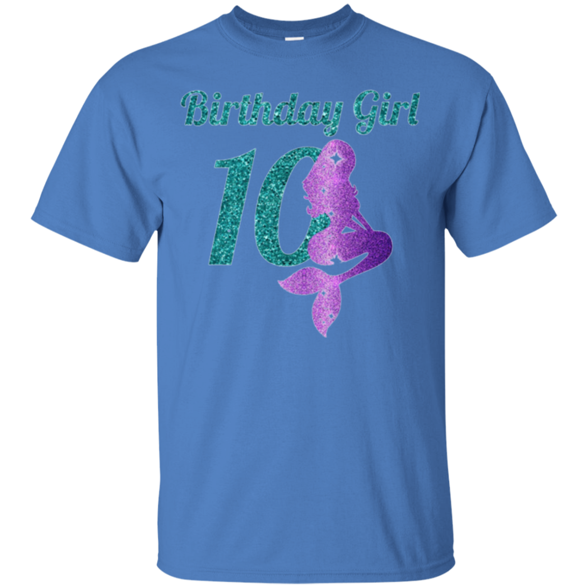 10th Birthday Girl Of Mermaid T-shirt 10 Years Old Mermaid