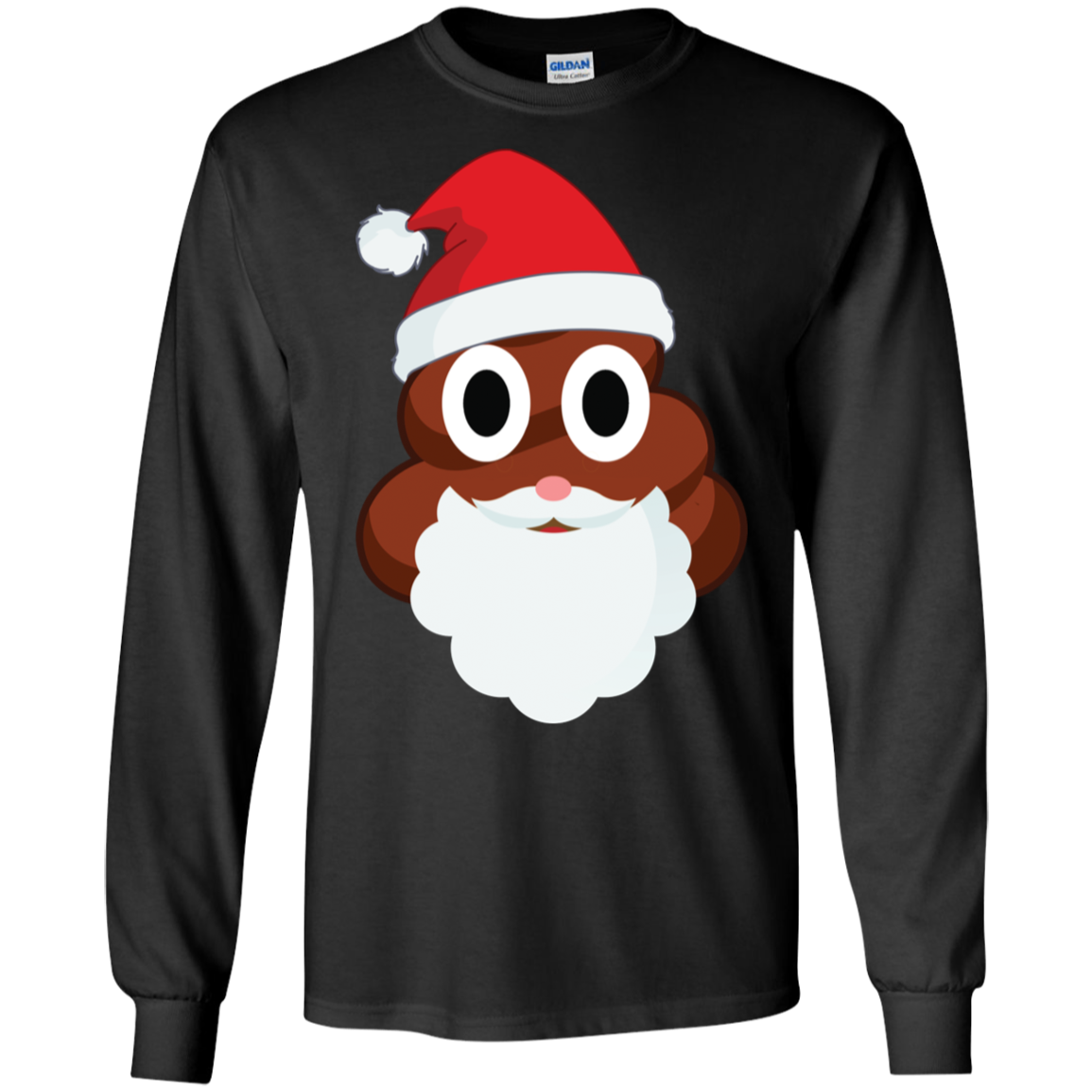 Santa Poop Emoji Funny Christmas Shirt