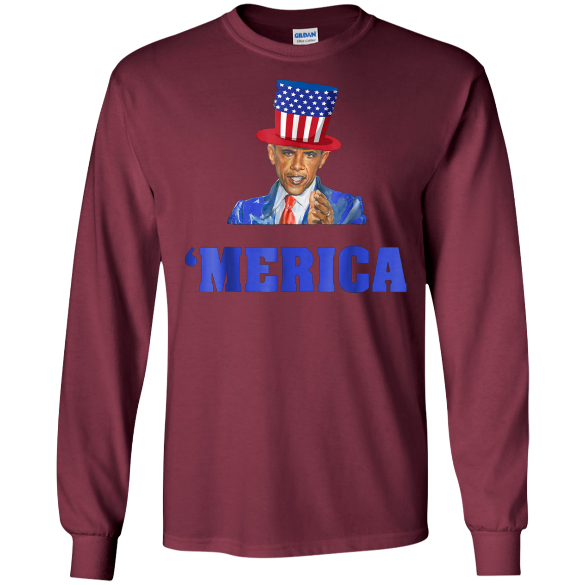 'Merica U.S.A Obama Flag President Gift